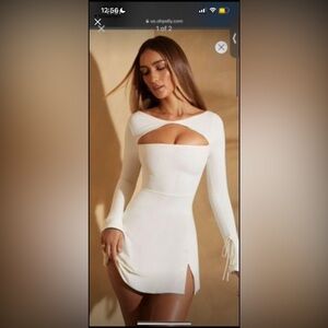 DENALIs Long Sleeve Twist Front Mini Dress